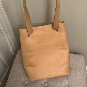 ABLE Nelita Convertible Leather Backpack in Fawn